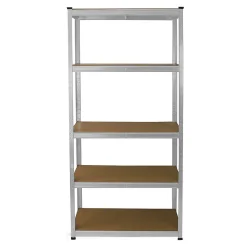 3 x Etagère à 5 Niveaux Gris - E-Rax