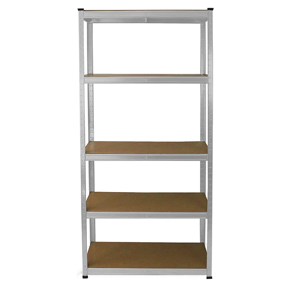 3 x Etagère à 5 Niveaux Gris - E-Rax