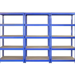 3 x Etagères 90 cm Bleu & Maillet - Q-Rax