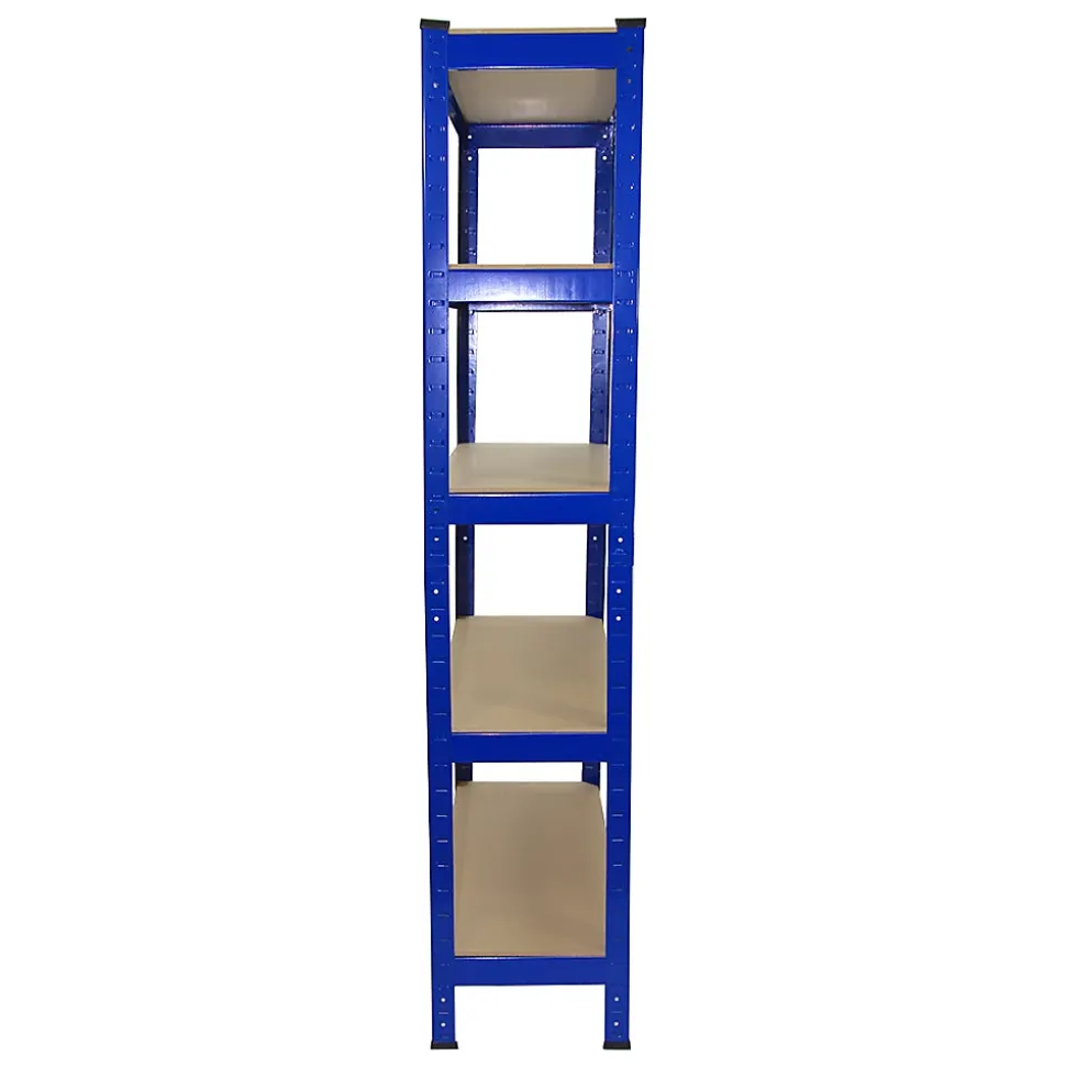 3 x Monster Racking T-Rax Rayonnage Étagère Robuster, Bleu, 75cm L, 30cm P