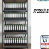 2 X Rayonnages pour charges lourdes, 180 x 90 x 40 cm, Gris, Capacité de charge max :  875 kg