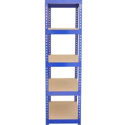 5 x Rayonnages Q-Rax en Acier Sans Boulons Bleus