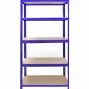 5 x Rayonnages T-Rax 90cm Bleus & Connecteurs de Baies