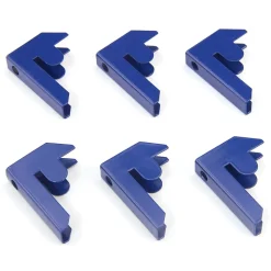 5 x Rayonnages T-Rax 90cm Bleus & Connecteurs de Baies
