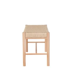 Abano - Banc en bois et corde tressée L80cm - Naturel