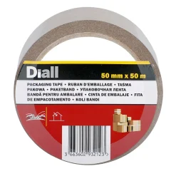 Adhésif d'emballage marron facile à déchirer, 50 mm x 50 m