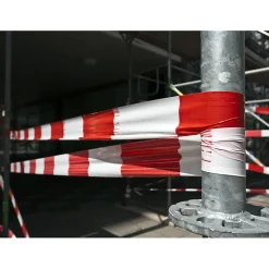 AMIG - Bande de balisage 522 - 70 mm x 500 m - Polyéthylène faible densité LDPE - Rouge-Blanc