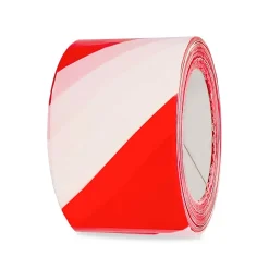 AMIG - Bande de balisage 522 - 70 mm x 200 m - Polyéthylène faible densité LDPE - Rouge-Blanc