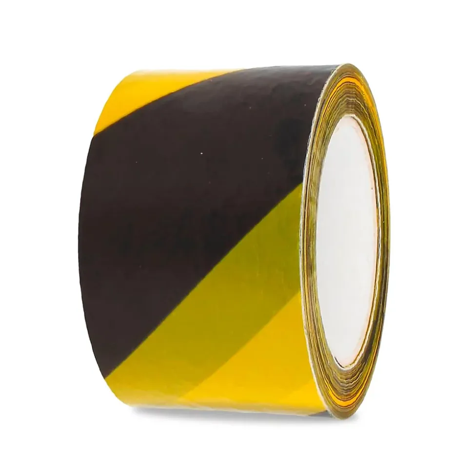 AMIG - Bande de balisage 522 - 70 mm x 200 m - Polyéthylène faible densité LDPE - Jaune/Noir