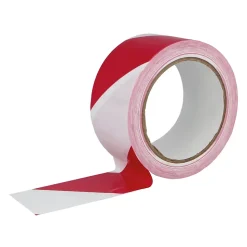 AMIG - Bande de balisage adhésive 523 - 50 mm x 30 m - PVC - Rouge-Blanc