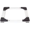 AMIG - Plateau roulant extensible 2600 - 46/65 x 46/65 cm - Acier - Blanc