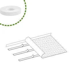 AMIG - Ruban adhésif à deux côtés 512 - 5 m x 12 mm - Blanc