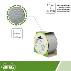 AMIG - Toile étanche 516 - 10 m x 50 mm - Gris
