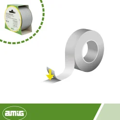 AMIG - Toile étanche 516 - 10 m x 50 mm - Gris