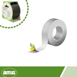 AMIG - Toile étanche 516 - 10 m x 50 mm - Noir