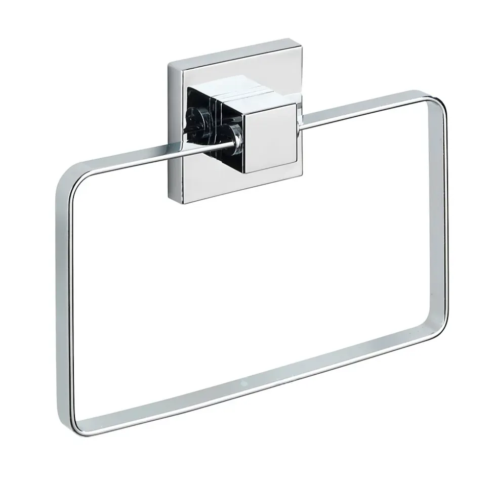 Anneau porte-serviettes en acier inox Quadro