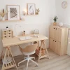 Archi Tec treteau réglable avec support de bureau, bois de pin - 78x140x70 cm