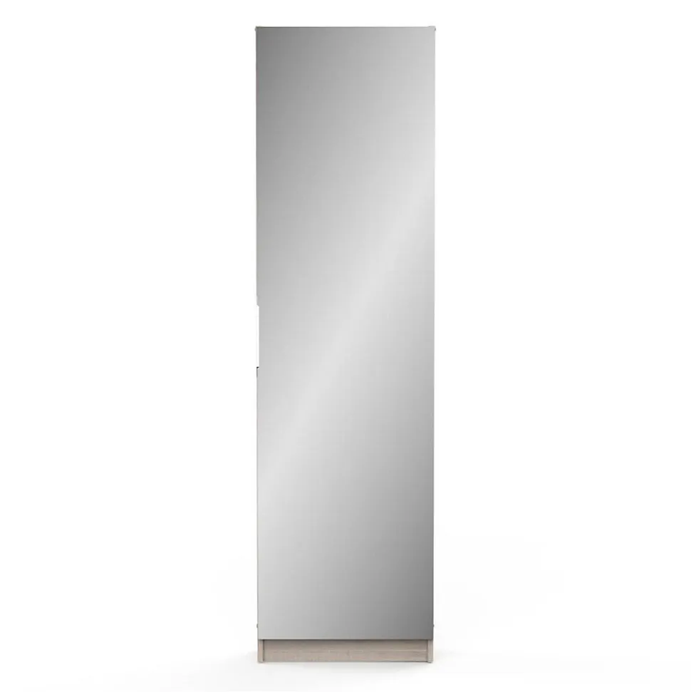 Armoire à Chaussures 1 Porte Miroir L50 cm - Zapatero