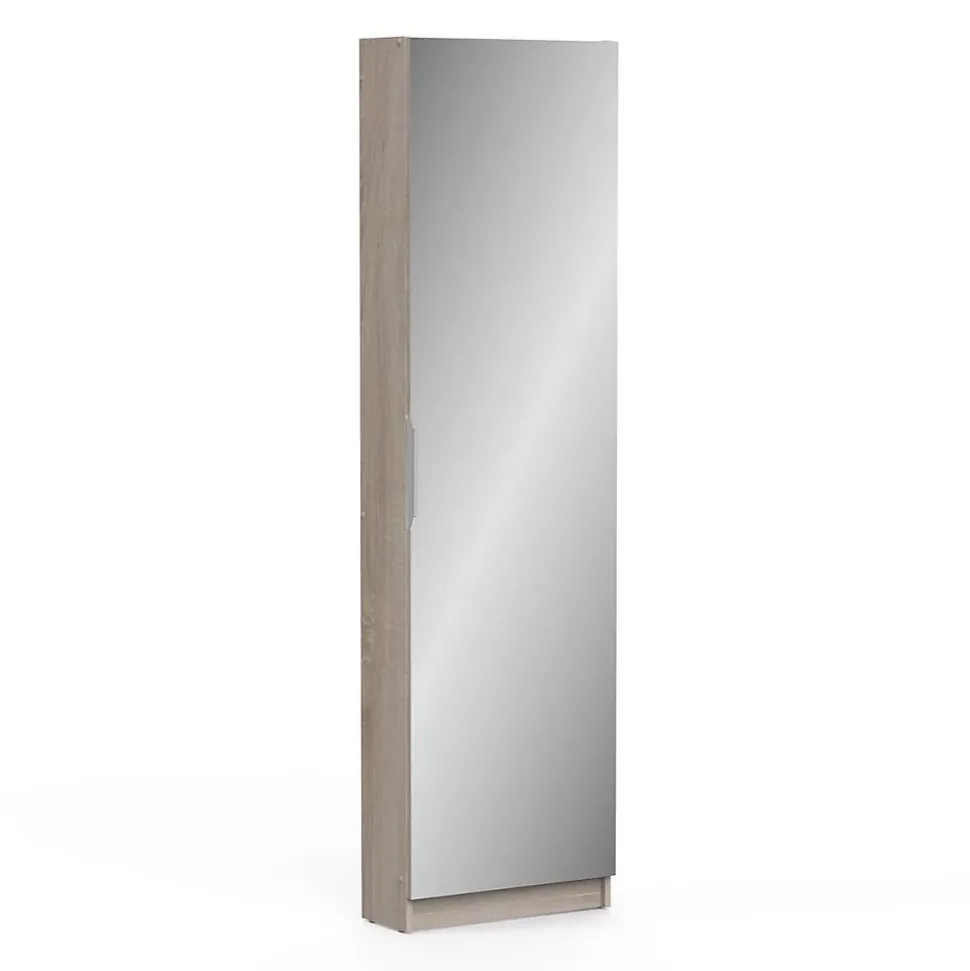 Armoire à Chaussures 1 Porte Miroir L50 cm - Zapatero