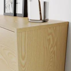 Armoire à Chaussures d'Entrée Blanc SIRHONA 97x30x80cm Meuble de Rangement sur Pied en métal avec 2 Porte à Abattant