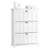 Armoire à Chaussures Meuble d'entrée 3 Abattants pour Entrée Couloir, FSR162-W, SoBuy