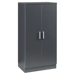 Armoire à chaussures Notribontaa avec 2 portes 108 x 55 x 35 cm anthracite en.casa