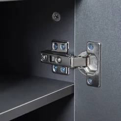 Armoire à chaussures Notribontaa avec 2 portes 108 x 55 x 35 cm anthracite en.casa