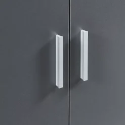 Armoire à chaussures Notribontaa avec 2 portes 108 x 55 x 35 cm anthracite en.casa