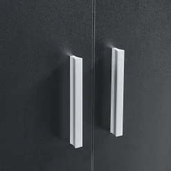 Armoire à chaussures Notribontaa avec 2 portes 108 x 55 x 35 cm noir en.casa