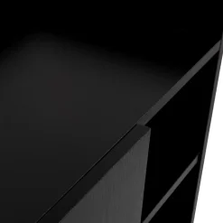 Armoire / etagere / meuble a chaussures très pratique en panneaux de particules noir