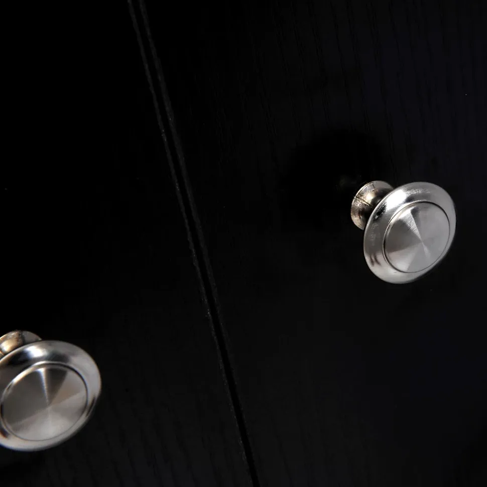 Armoire / etagere / meuble a chaussures très pratique en panneaux de particules noir