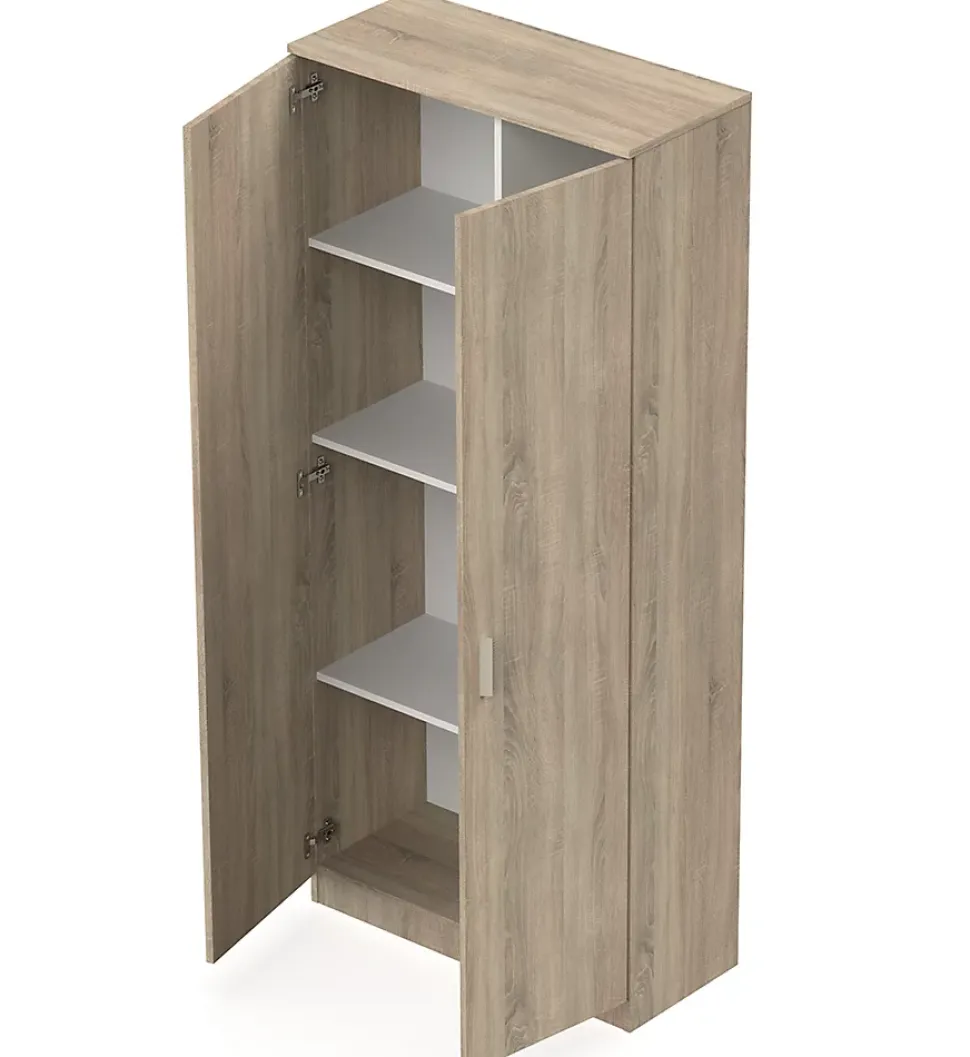 Armoire / meuble de rangement coloris Cambrian - Hauteur 180 x Longueur 80 x Profondeur 35 cm