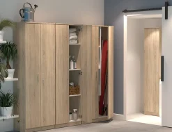 Armoire / meuble de rangement coloris cambrian - Hauteur 180 x Longueur 40 x Profondeur 35 cm