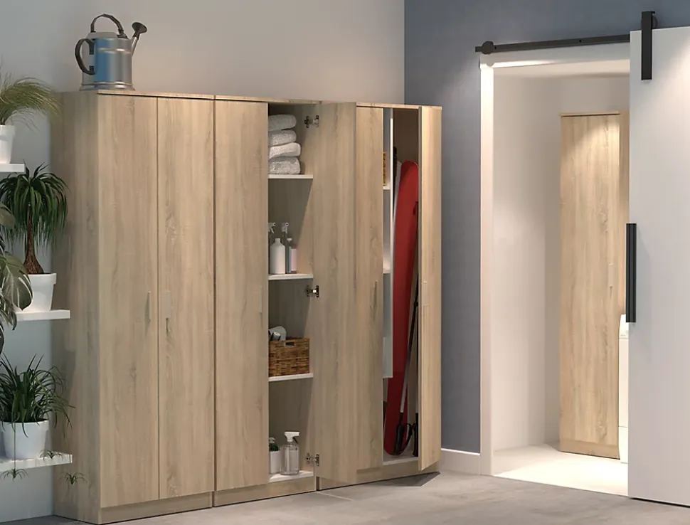 Armoire / meuble de rangement coloris Cambrian - Hauteur 180 x Longueur 60 x Profondeur 35 cm