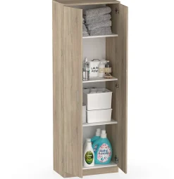 Armoire / meuble de rangement coloris Cambrian - Hauteur 180 x Longueur 60 x Profondeur 35 cm
