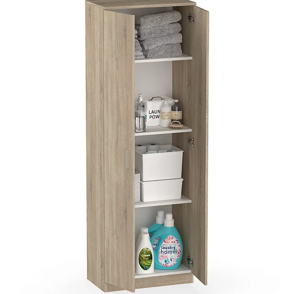 Armoire / meuble de rangement coloris Cambrian - Hauteur 180 x Longueur 60 x Profondeur 35 cm