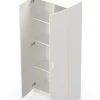 Armoire / meuble de rangement coloris blanc - Hauteur 180 x Longueur 80 x Profondeur 35 cm