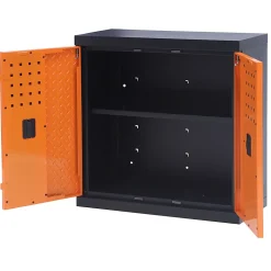 Armoire à outils murale en métal Magnusson noir et orange