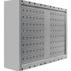 Armoire à outils murale Style Industriel Métal Gris et noir vidaXL