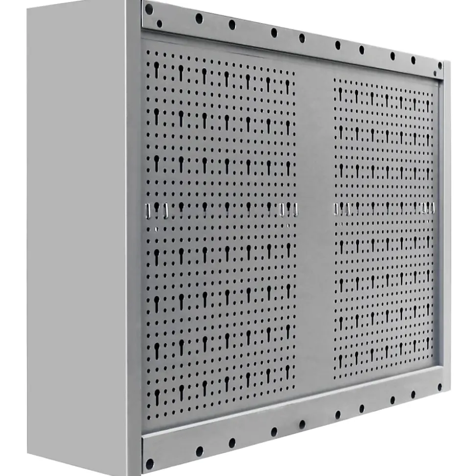 Armoire à outils murale Style Industriel Métal Gris et noir vidaXL