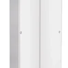 Armoire / placard de rangement de 2 portes coulissantes coloris Blanc - longueur 94 x profondeur 52 x hauteur 182 cm
