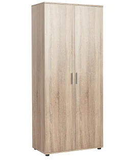 Armoire / placard de rangement de 2 portes coloris Chêne Cambrian - longueur 80 x profondeur 47 x hauteur 187 cm
