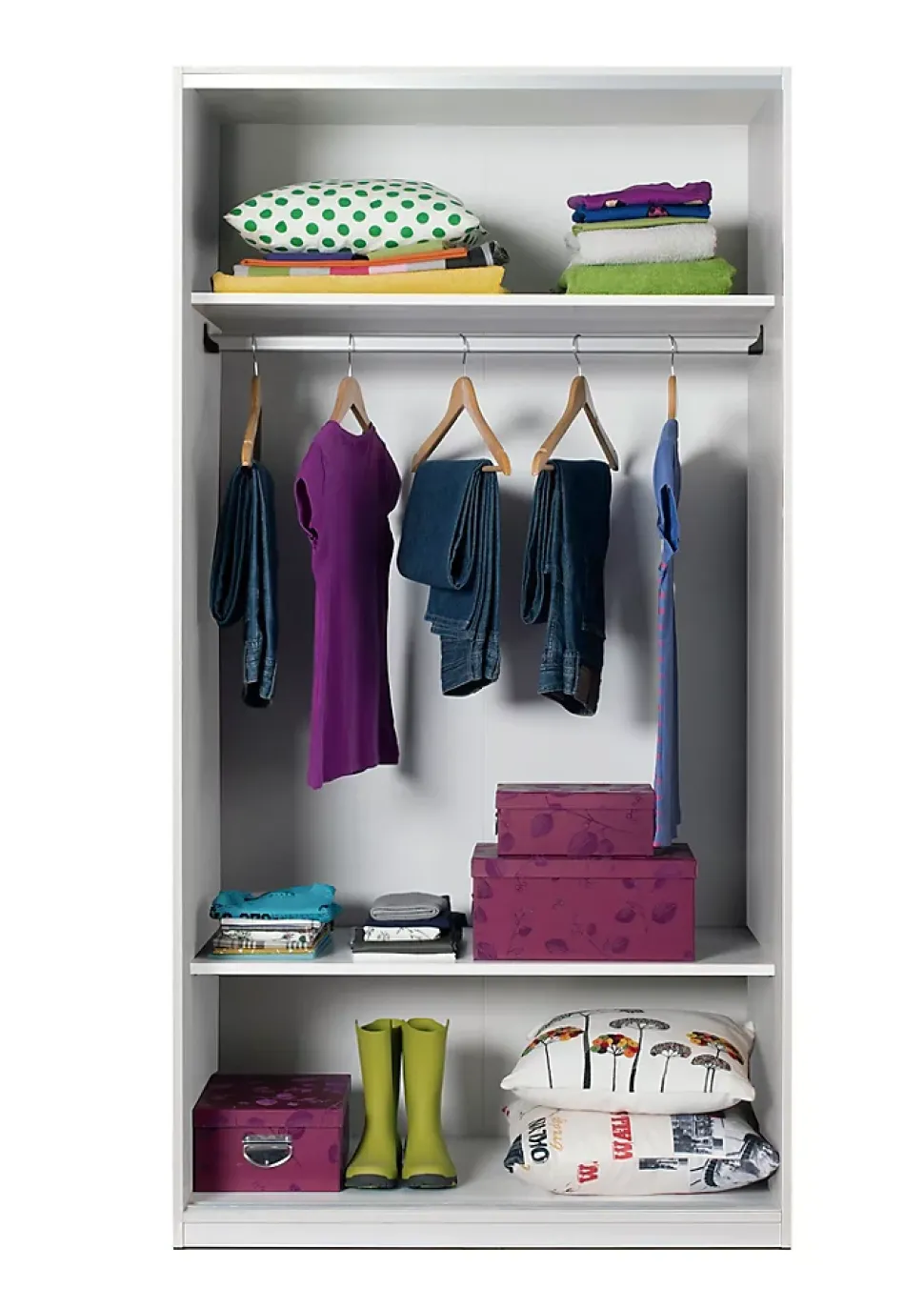 Armoire / placard de rangement de 2 portes coulissantes coloris Chêne Cambrian - longueur 94 x profondeur 52 x hauteur 182 cm