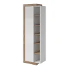 Armoire 1 porte Azior Blanc et Bois
