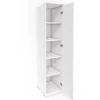 Armoire 1 porte pour dressing collection MODULO coloris blanc avec LED incluses.