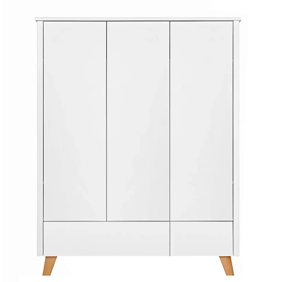 Armoire 3 portes 2 tiroirs Novelies Zara Blanc