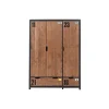 Armoire 3 Portes "Alex" 200cm Marron & Noir
