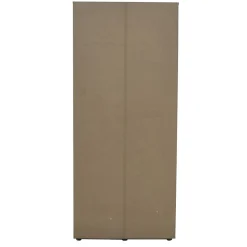 Armoire 2 portes avec miroir TOM Dimensions H185 x L80 x P52 cm Coloris blanc Style design