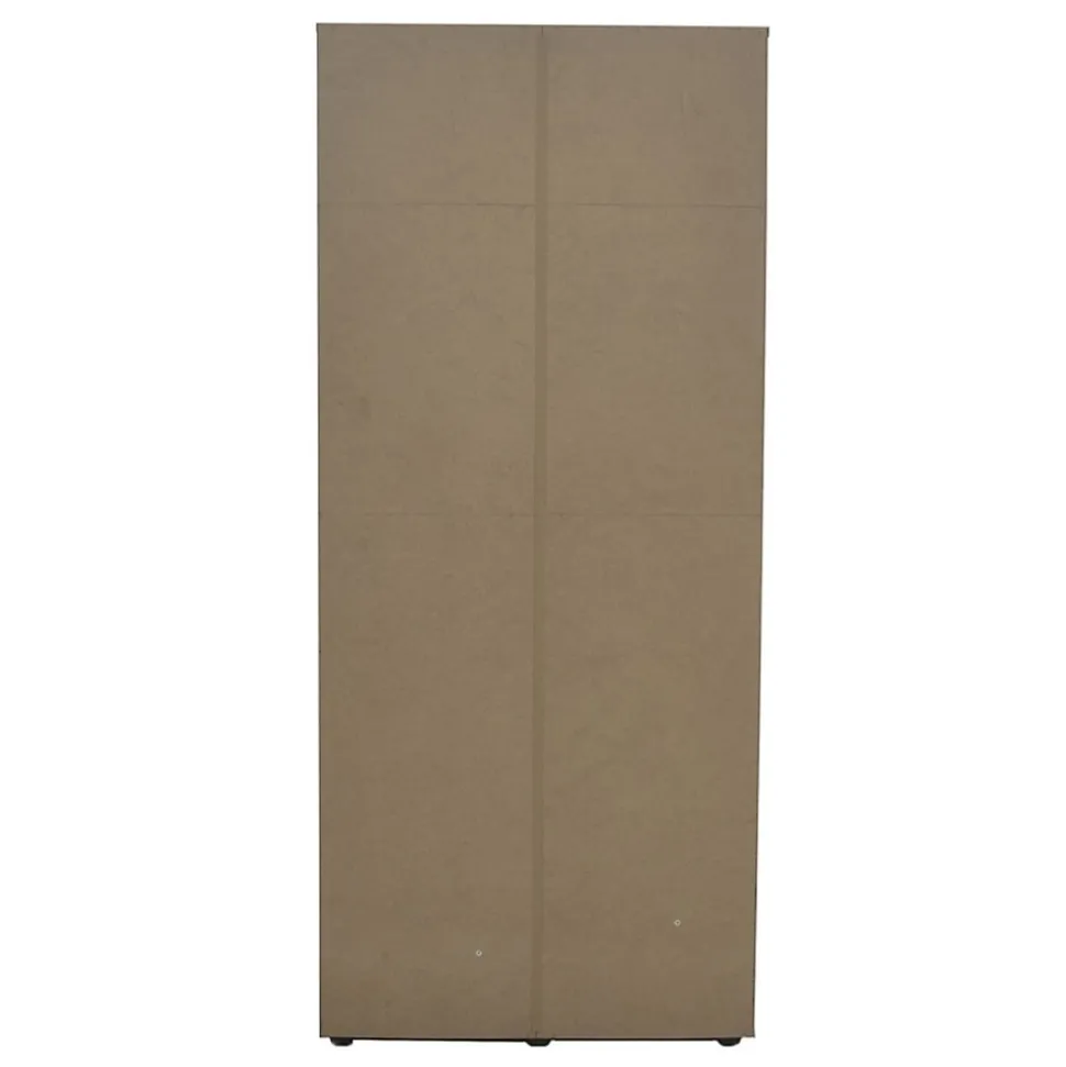 Armoire 3 portes avec miroir TOM Dimensions H185 x L120 x P52 cm Coloris blanc Style design