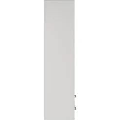 Armoire 3 portes avec miroir TOM Dimensions H185 x L120 x P52 cm Coloris blanc Style design